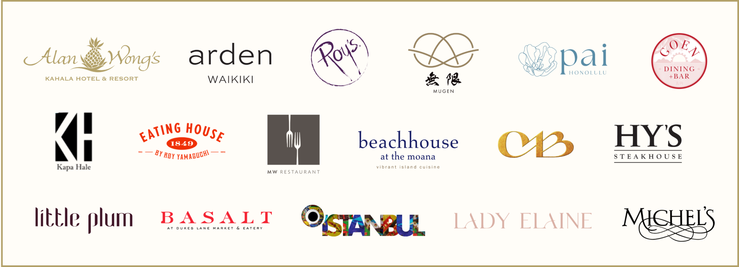 The Good Table 2026 restaurant partners